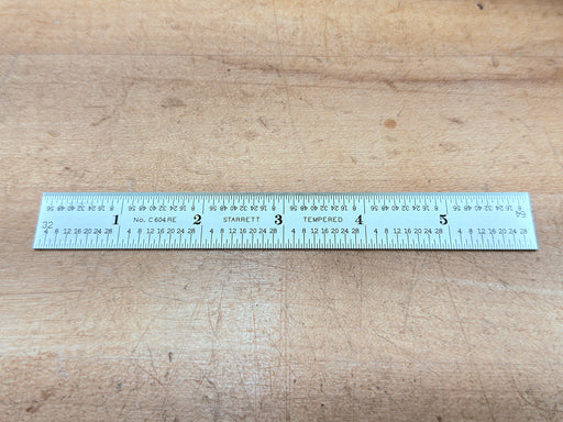 Starrett Steel Ruler: 6 inch