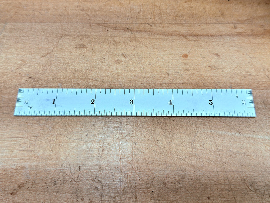 Starrett Steel Ruler: 6 inch