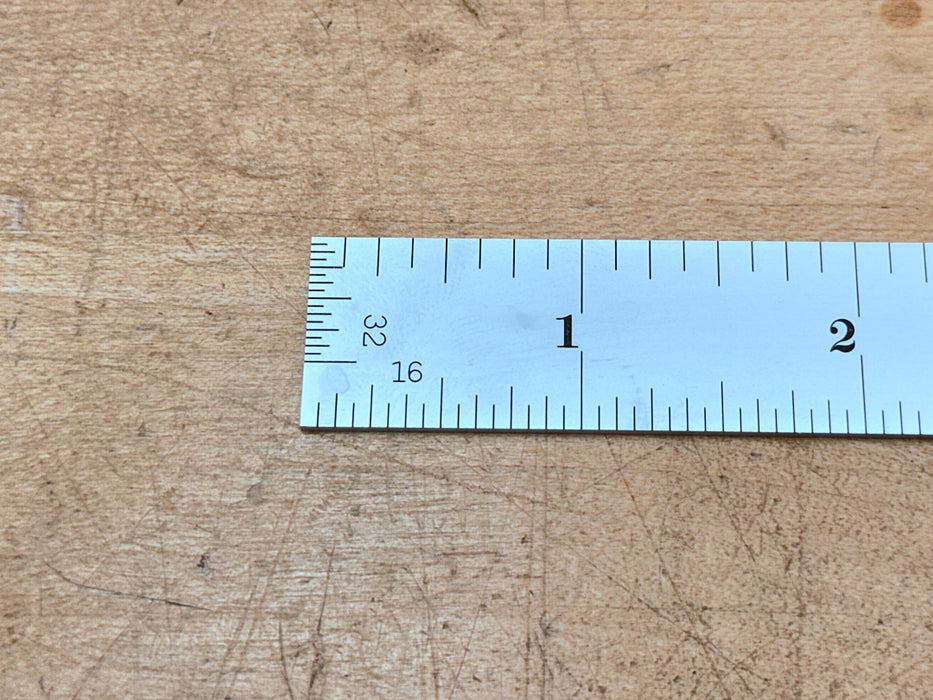 Starrett Steel Ruler: 6 inch