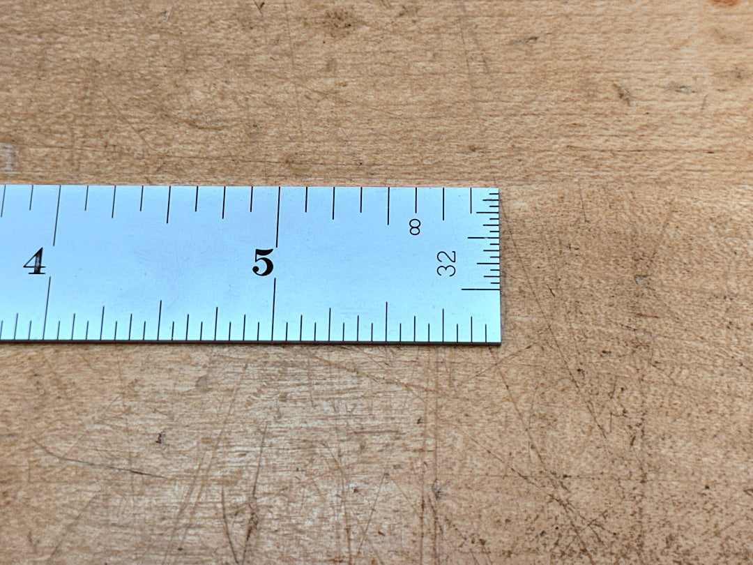 Starrett Steel Ruler: 6 inch