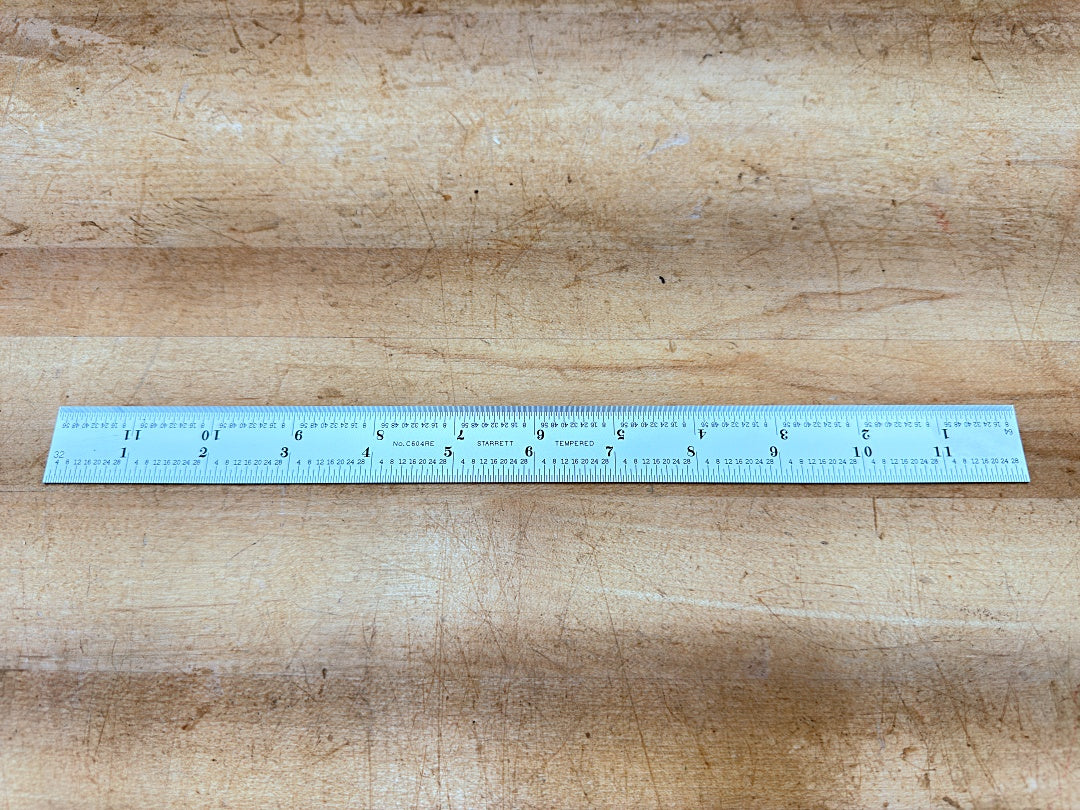 Starrett Steel Ruler: 12 inch