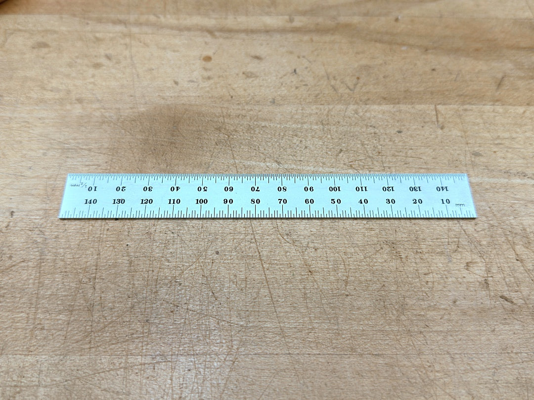 Starrett Steel Ruler: 150mm