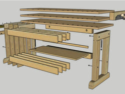Downloadable Sketch-Up Plans: The Cosman Workbench