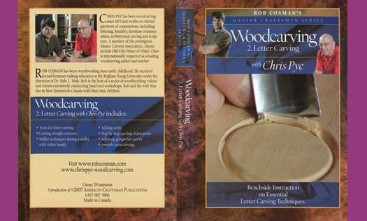 Video: Woodcarving #2 - Letter Carving with Chris Pye