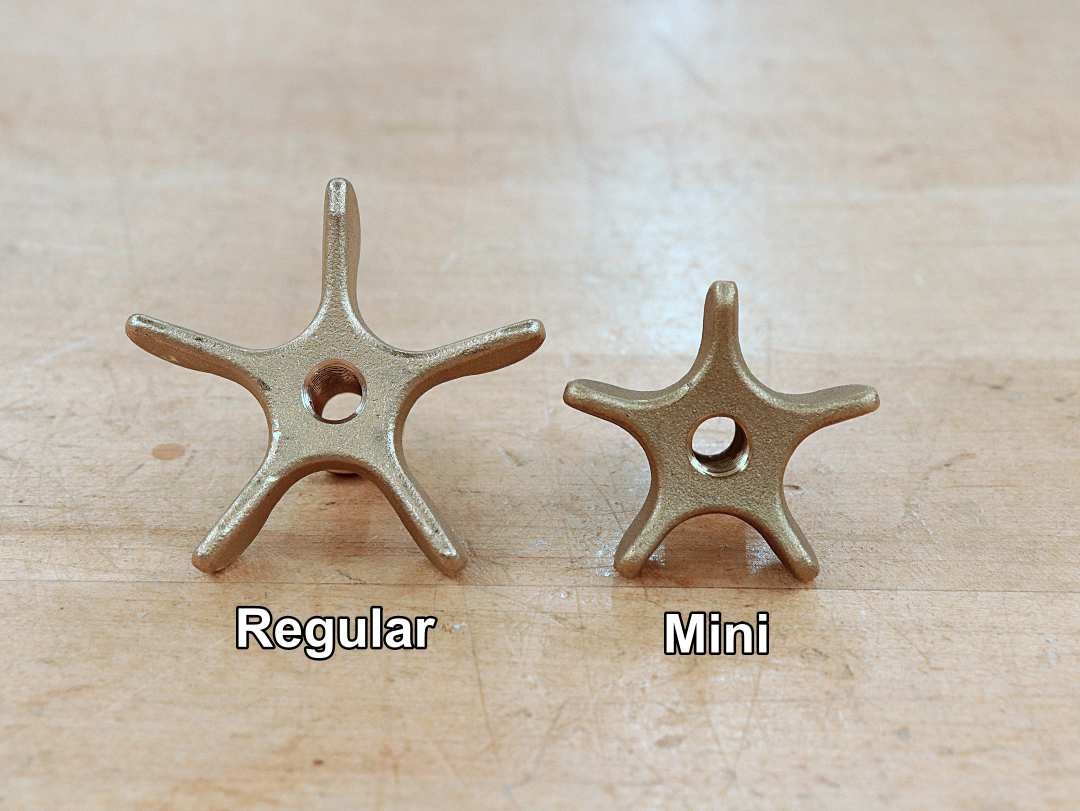 Regular and Mini AdjuSTAR size comparison