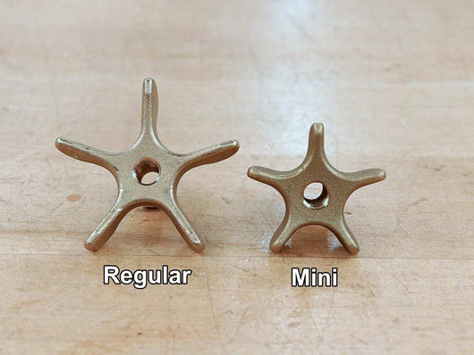 Regular and Mini AdjuSTAR size comparison