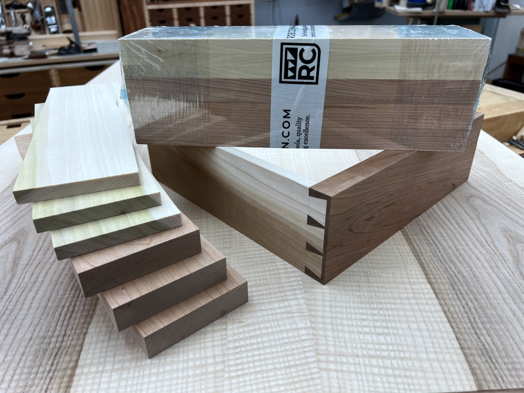 rob cosman half-blind dovetail practice wood