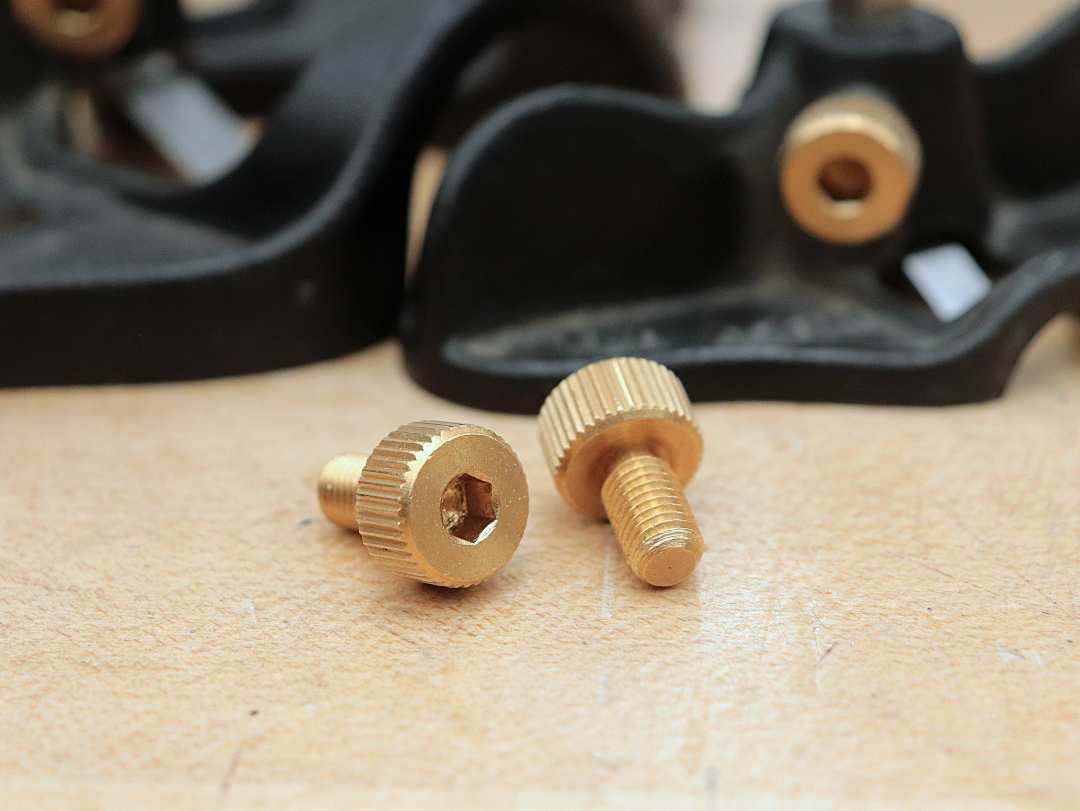 Hex Socket Router Plane Screws (Pair): Lie Nielsen Version | RobCosman.com