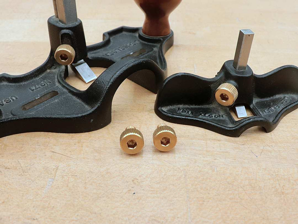 Hex Socket Router Plane Screws (Pair): Lie Nielsen Version | RobCosman.com
