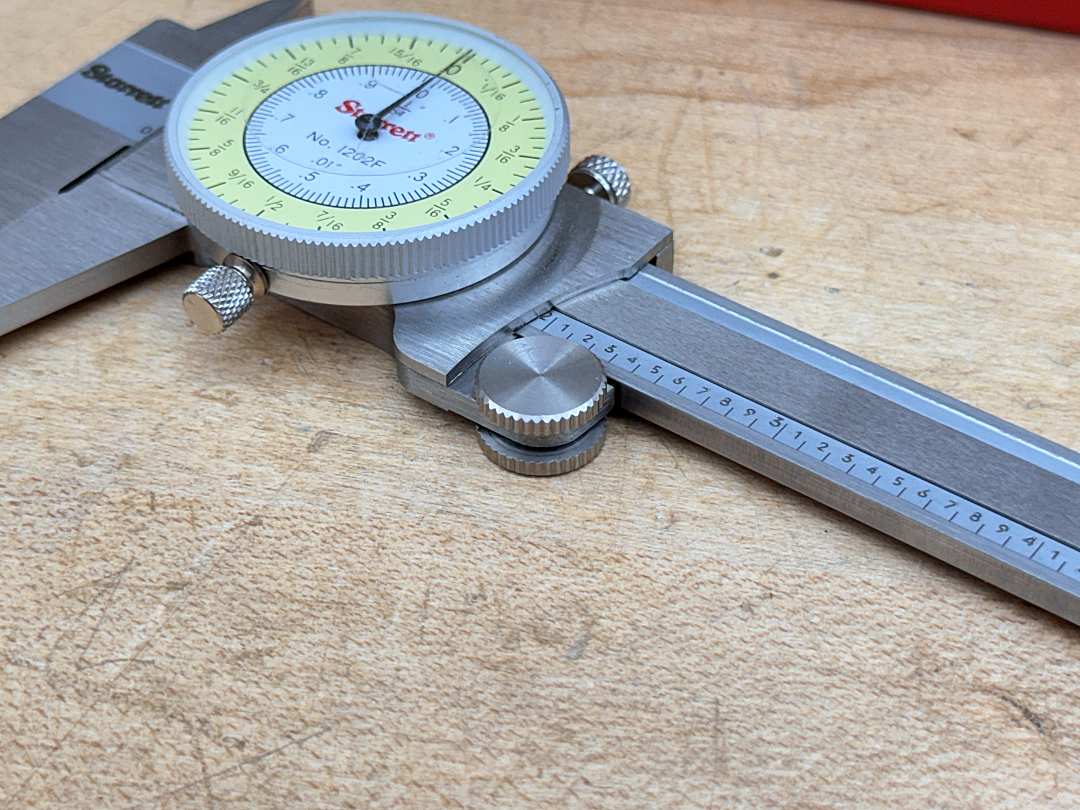 Starrett Fractional and Decimal Inch Dial Calipers:6 inch