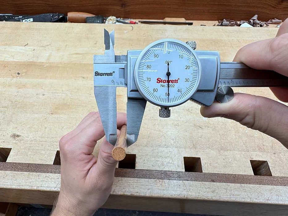 Starrett Decimal Inch Dial Caliper: 6 inch