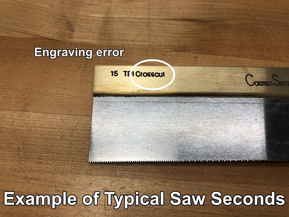 Rob Cosman's 3/4 Dovetail Saw Seconds