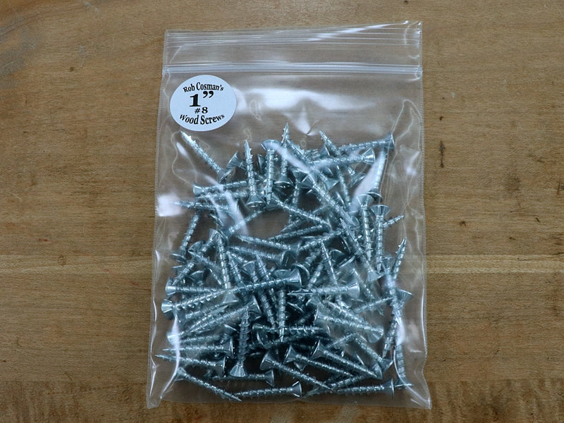Robertson Drive Screws: Flathead, #8, 1 inch | RobCosman.com