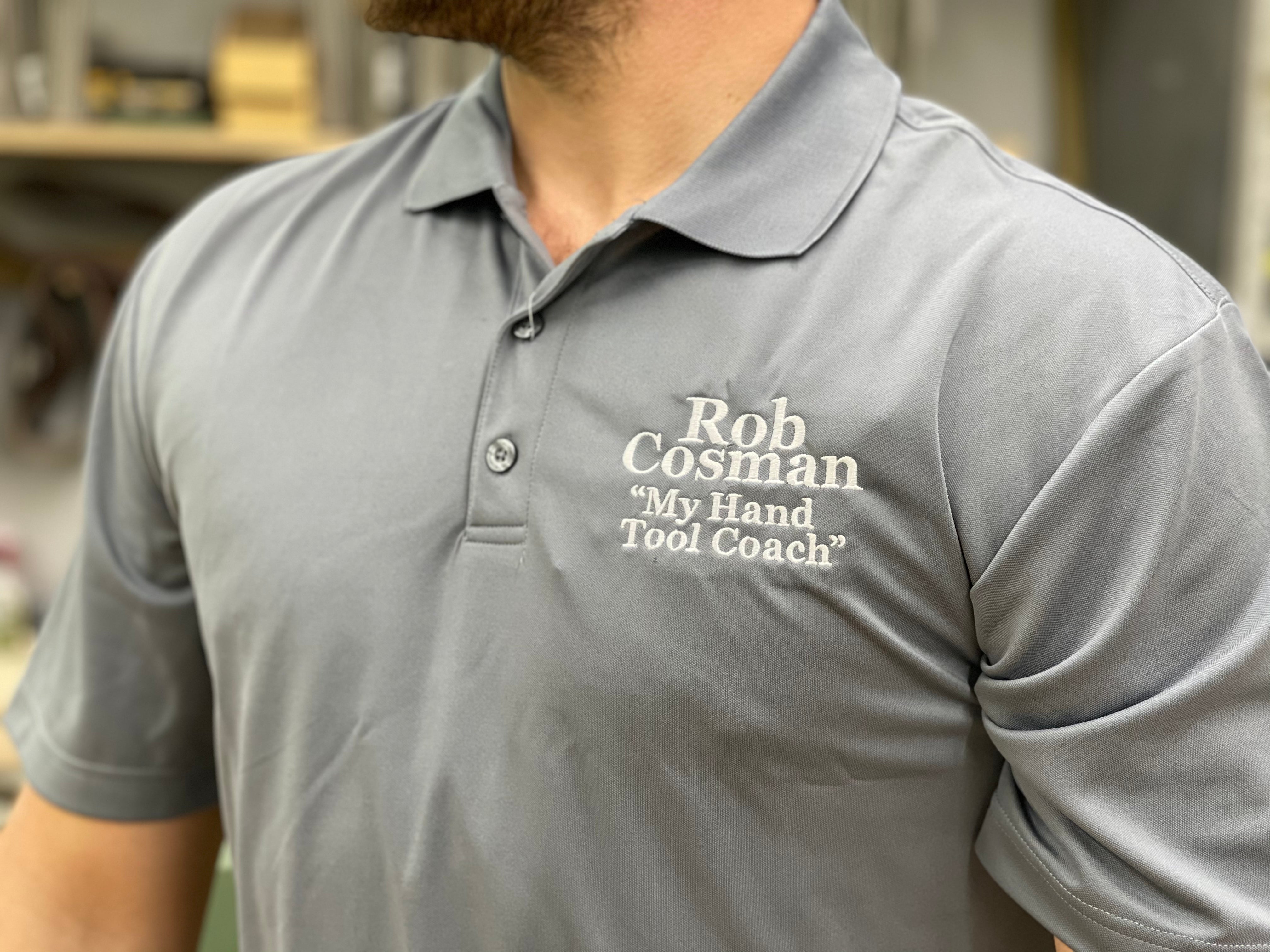 Rob Cosman's Polo Shirt: Steel Grey