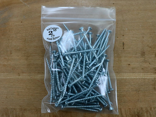 Robertson Drive Screws: Flathead, 2 inch, 100 per bag