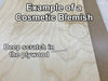 example of a shooting board cosmetic blemish