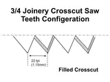 Rob Cosman's 3/4 Joinery Crosscut saw teeth configeration