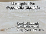 example of a shooting board cosmetic blemish