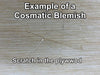 example of a shooting board cosmetic blemish