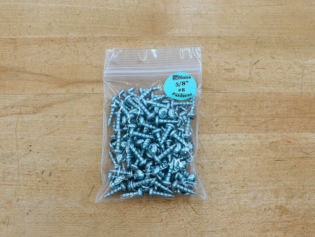 Robertson Panhead Screws, 5/8 inch, 100 per bag