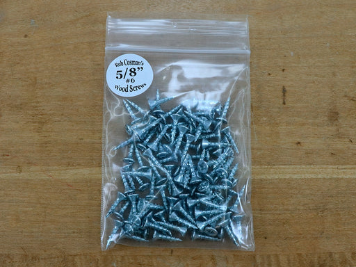 Robertson Drive Screws: Flathead, 5/8 inch, 100 per bag