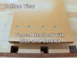 12inch shooting board fence attachment