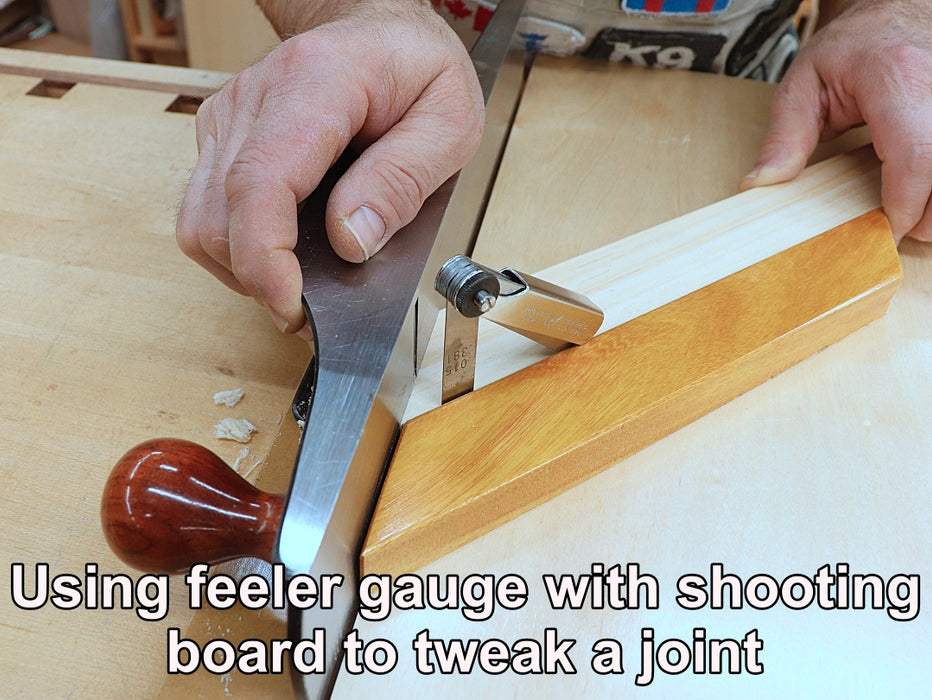 Using feeler gauge