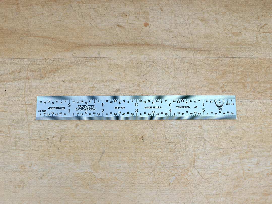 Six-Inch Clear Log Ruler