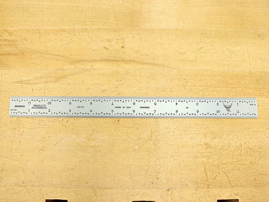 Plastic Ruler, Double Bevel, 12 Inches, Clear