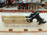 Rob Cosman's Joinery Crosscut Saw size comparison