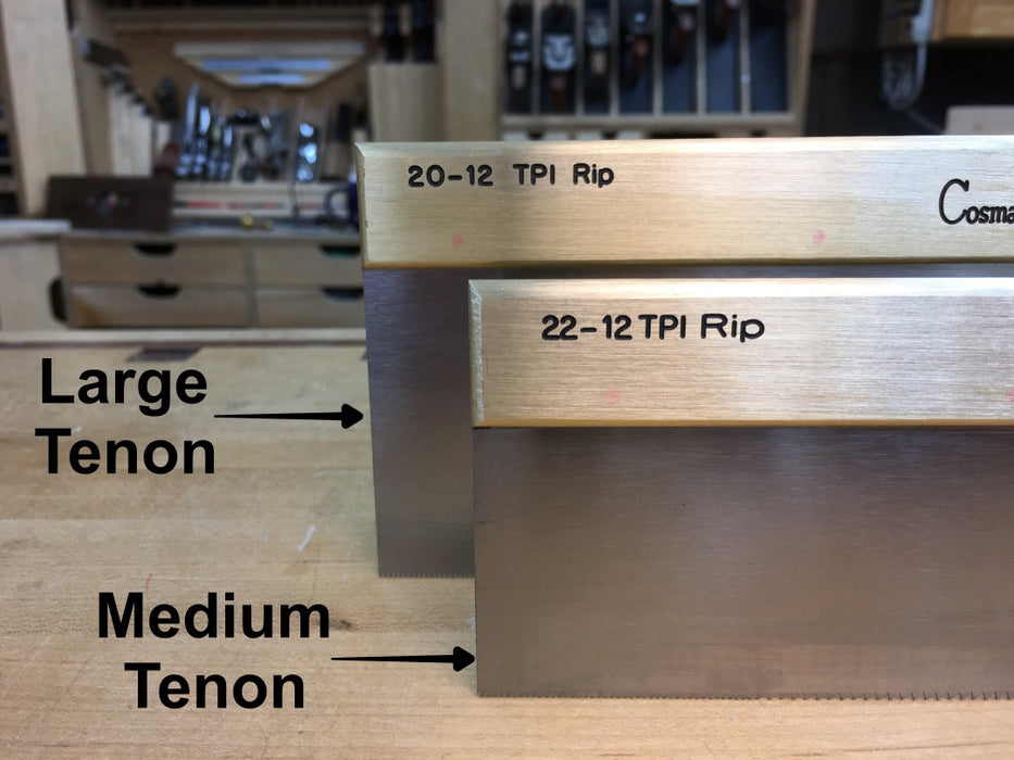 Medium Tenon verse Large tenon saw