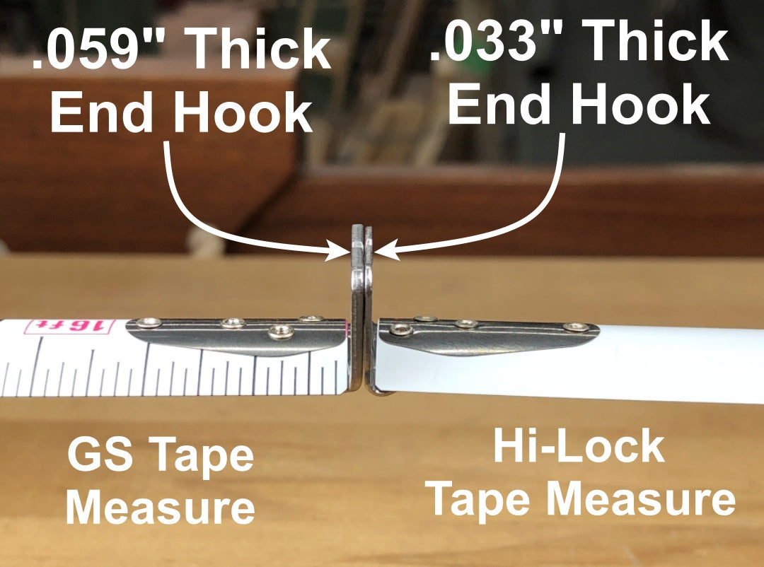 TAJIMA GS-25BW Tape Measure - 25 ft x 1 1/16 inch GS-Lock Measuring Ta –  Fasteners Inc