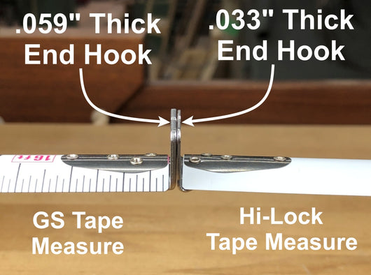 Tajima Hi-Lock Tape Measure With Standard And Metric Scale 16' / 5M 