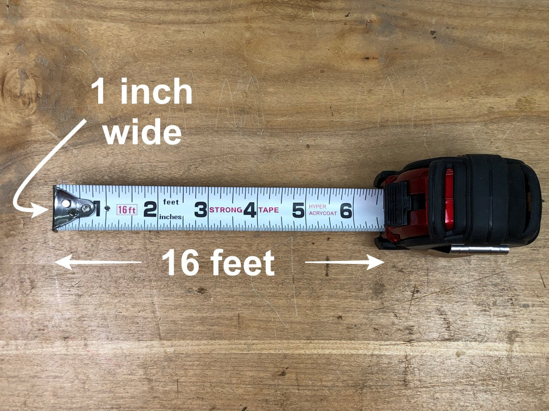 Tajima GSSF-16BW 16 ft. x 1 in. Steel Tape Measure with Safety Belt Holder  