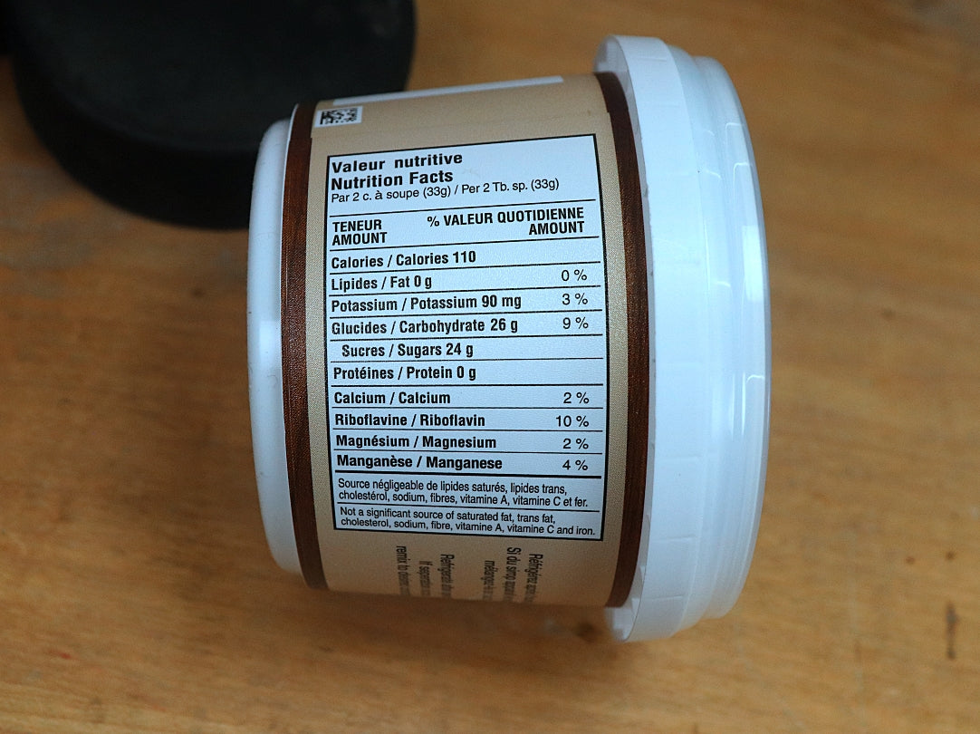 Maple Butter Nutrition Facts