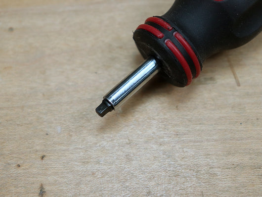 Red Robby Tool Robertson Stubby Screwdriver #2 (Red) | RobCosman.com