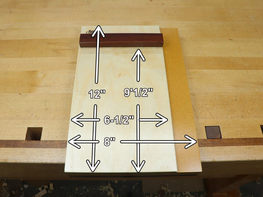 12 inch shooting board dimensions