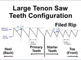 Large Tenon Teeth Configuration